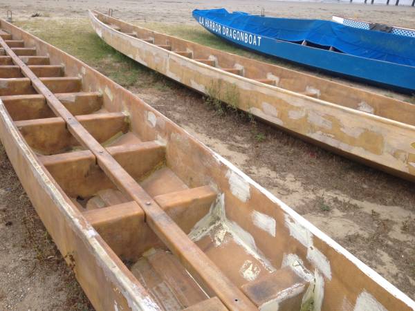 Free 40 foot dragon boat hulls