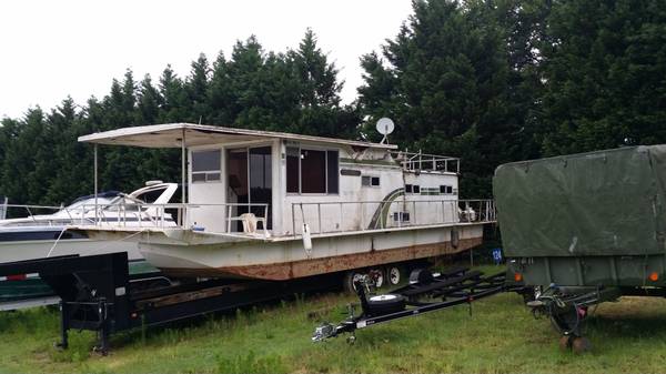 Gone - 1973 Colmansalin 42ft houseboat (Flowery Branch GA ...